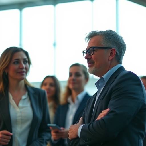 Oradores profesionales trabajando en colaboración